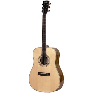 SAGA萨伽sf850云杉玫瑰木推荐单板旗舰店正品民谣电箱男女吉他