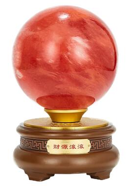 水晶球装饰摆件玄关招财有求必应