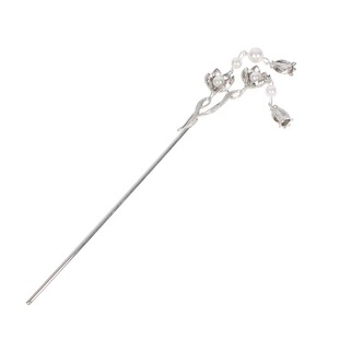 新中式民族风铃兰花发簪女小众珍珠流苏气质高级感簪子送妈妈礼物