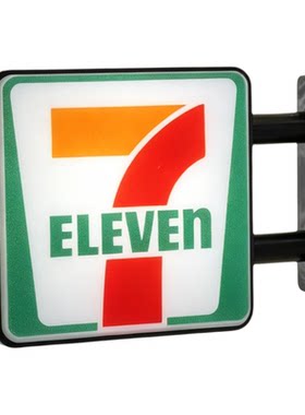 便利店灯牌灯箱磁性冰箱贴罗森711日本全家迷你灯牌微缩啤酒DIY