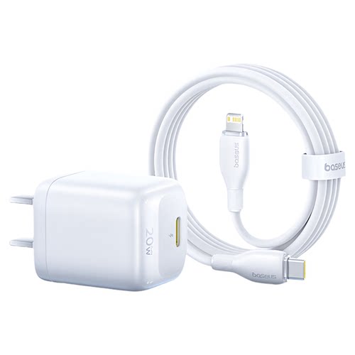 倍思小冰充20W氮化镓充电器适用苹果17充电头iPhone16promax15/14Plus快充头13/12/11/XR/XS手机iPad套装插头