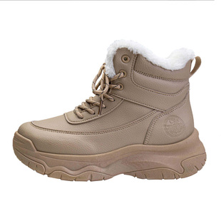 回力雪地靴女鞋2025年冬款黑色加绒加厚内增高保暖暖鞋靴子