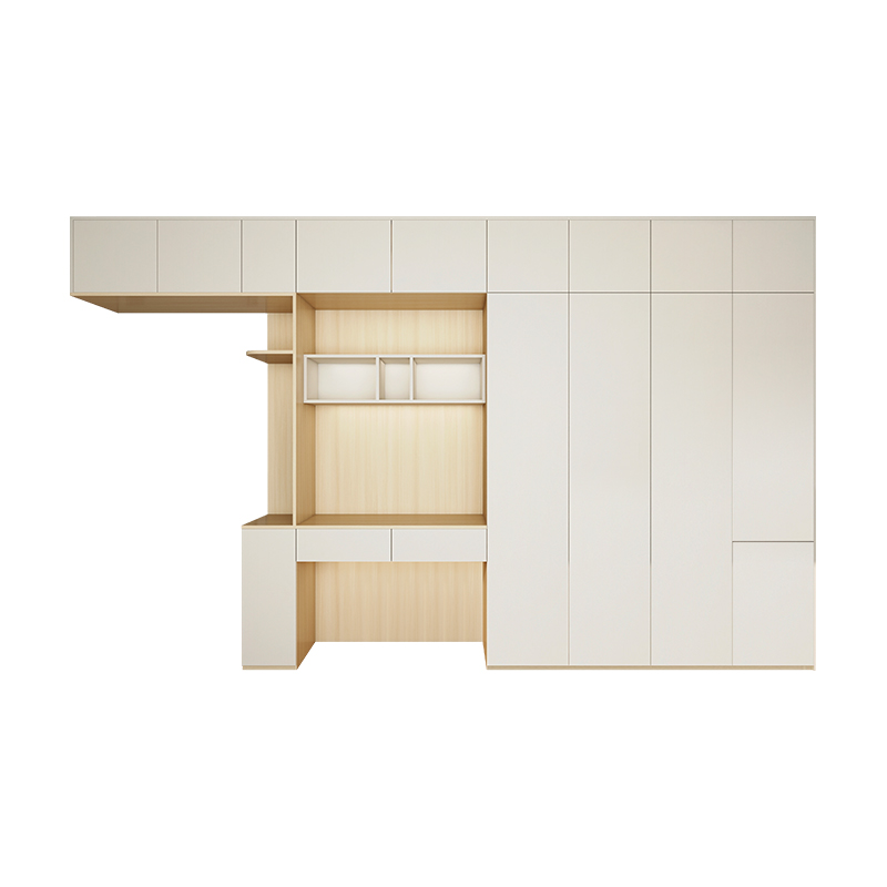 全友全屋定制衣柜梳妆桌一体现代简约到顶平开门柜子小户型储物柜