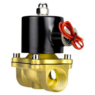 正泰气动常闭电磁阀2W160水阀开关2WK025控制阀220V24全铜4分常开