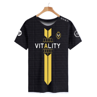 vitality战队队服CSGO电竞ZYWOO载物同款速干短袖T恤衫男女半截袖
