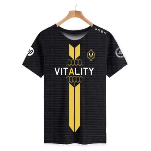vitality战队队服CSGO电竞ZYWOO载物同款速干短袖T恤衫男女半截袖