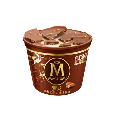 4杯梦龙醇巧杯冰淇淋 浓郁黑巧克力千目抹茶雪糕杯装敲敲杯冰激凌