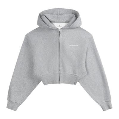 CALLEDBACK灰色运动连帽卫衣