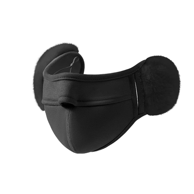 口罩冬季女骑行高颜值防寒护耳透气加厚毛绒保暖可洗耳罩男显脸小