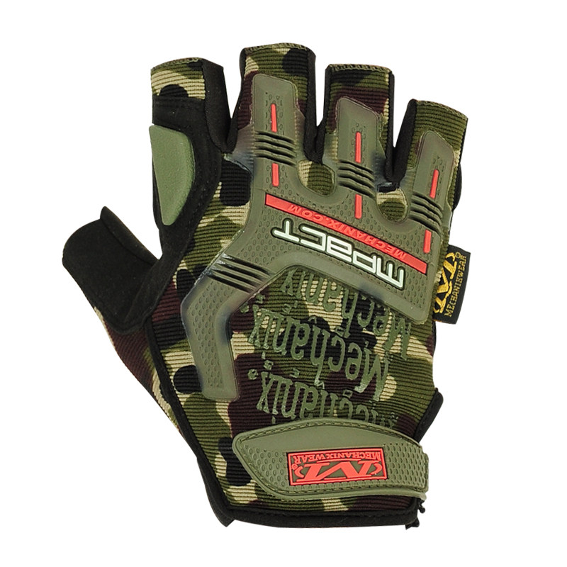 战狼同款男士春夏战术户外防滑骑车登山运动秋冬半指健身手套耐磨