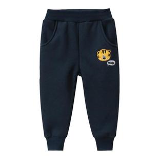 27kids秋装童装秋冬运动长裤儿童裤子男童宝宝卫裤加绒薄绒中小童