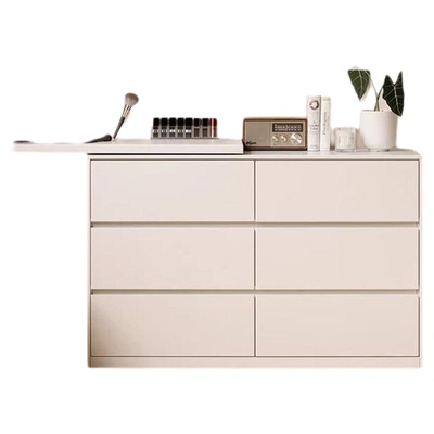 法式奶油风梳妆台收纳柜