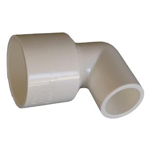 联塑PVC蓝白色给水异径弯头25*20/40X32/50变4分大小弯头6分变1寸