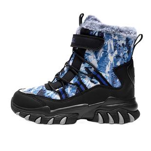 骆驼儿童雪地靴加绒加厚2025新款冬季防滑大童保暖鞋男童东北棉鞋