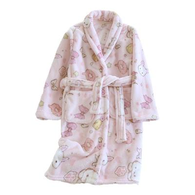 儿童法兰绒加厚卡通睡袍