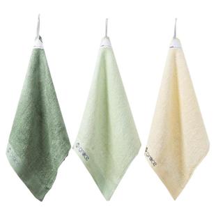 洁丽雅方巾竹纤维家用洗脸巾成人毛巾女儿童小毛巾四方形柔软吸水