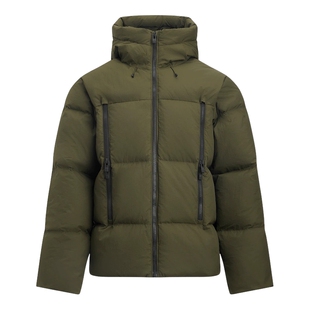 UA安德玛秋冬新款男士军绿色运动保暖羽绒服夹克外套1384641-308