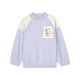 Skechers斯凯奇童装男女童春秋休闲套头卫衣儿童新款时尚针织上衣