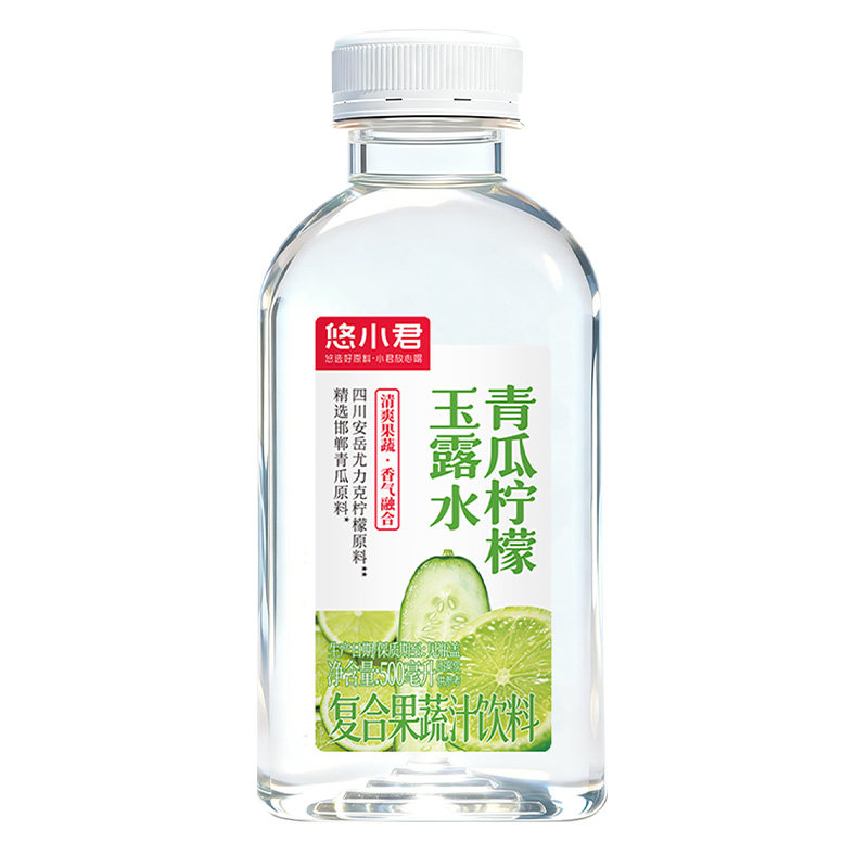 青瓜柠檬水500ml*5瓶饮品 低糖0脂肪 健康解渴 清爽解腻 夏季常备