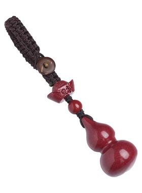 思怀朱砂葫芦挂件男女项链小吊坠手机链汽车钥匙扣挂饰品创意礼物