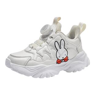 Miffy米菲童鞋女童棉鞋秋冬款2026新款加绒运动鞋儿童鞋子小白鞋