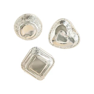 食品级爱心型锡纸碗烤鸡蛋蘸料杯烧烤生蚝烘焙鲎粿模具幼儿园辅食