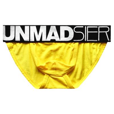 低腰三角裤高叉U凸囊袋岩也男棉