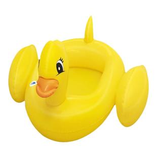 皮划艇水上充气儿童玩具小船可下水玩具钓鱼带扶手游泳池漂浮泳圈