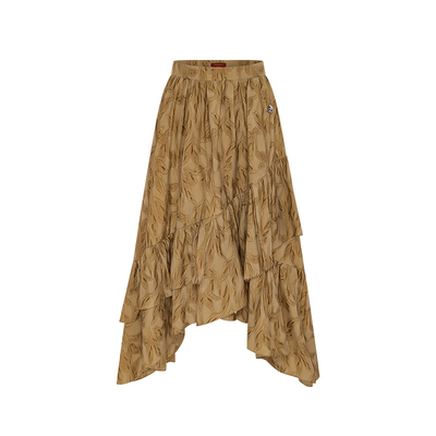 糖心旦江枫叠褶宽松半身裙