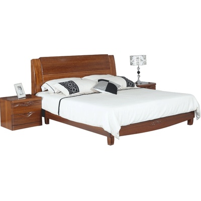 顺心海棠木1.8气压床储物床