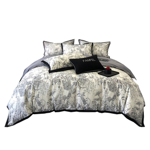 亲肤新疆阿瓦提长绒棉数码印花床上四件套全棉简约床单床笠款套件