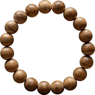 【海南黄熟香】海南黄油格沉香佛珠手串10MM高山土沉熟结老料保真