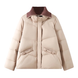 俞兆林中老年羽绒服妈妈装2025新款90绒短款妇女洋气冬季加厚外套