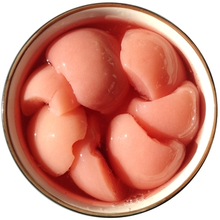 大毛桃罐头丹东特产0添加剂新鲜水果零食甜品即食烘焙食材玻璃瓶