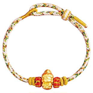 五台山八大本命佛手绳999足银非遗手工编织绳保平安生肖手链男女