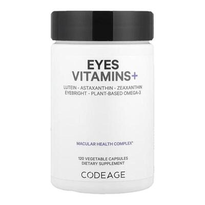 Codeage眼部维生素复合物叶黄素虾青素锌维生素e复合物眼部健康