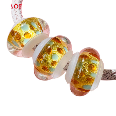 抖音推荐硅胶管琉璃珠硬金皮绳