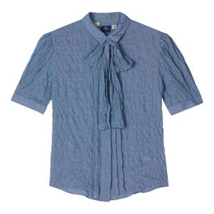 商场同款Levi's®BLUETAB™26年夏季新款女士牛仔短袖衬衫005T3