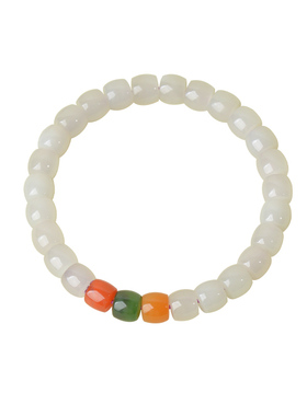 凤飞凰和田玉烟紫直切转运手串