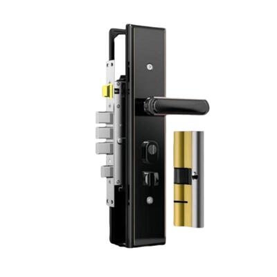 防盗门锁套装C级家用通用型不锈钢入户门锁木门大门锁机械锁具