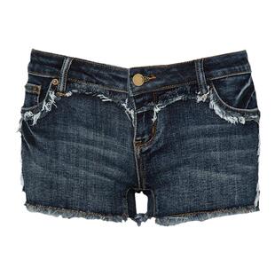 JYOSEI角色原创设计美式复古中低腰牛仔短裤女春毛边辣妹性感裤子