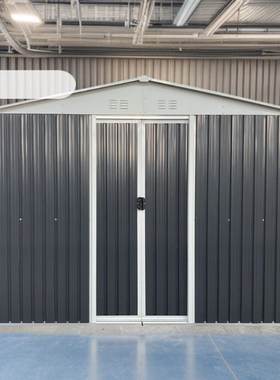 户外储物移动小房子工具铁皮房庭院杂物间室外组装防雨花园棚收纳