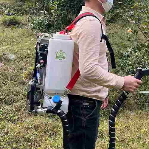 农用新型轻量款冷雾喷雾机器款大棚弥雾机电动激波烟水汽油迷雾机