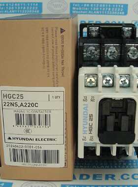 议价HYUNDAI接触器HGC25 AC220V/DC24V/AC440V韩国现代 HIMC22/UM