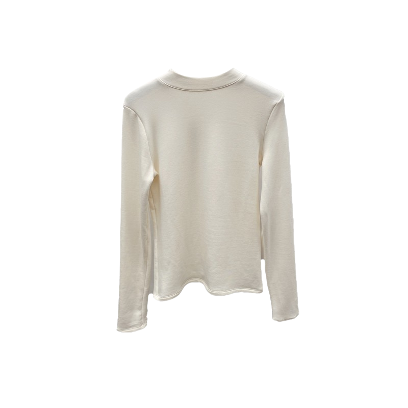 元熙 秋季新款小高领修身显瘦长袖打底衫羊绒棉高弹力上衣T恤女