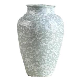 花瓶摆件客厅插花陶瓷轻奢高级感侘寂风陶罐复古中式艺术创意粗陶