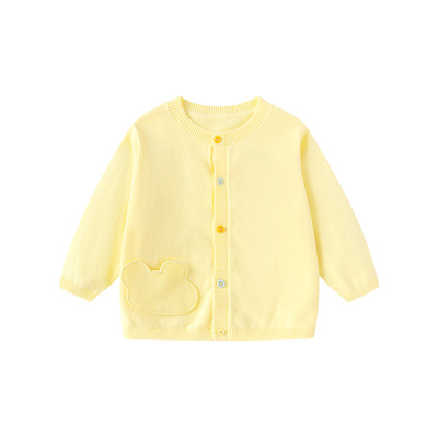 巴拉巴拉纯棉针织衫毛衣外套针织