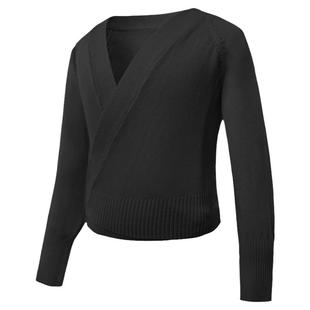 儿童舞蹈毛衣秋冬长袖加厚跳舞外套女童拉丁舞上衣专业训练服新款