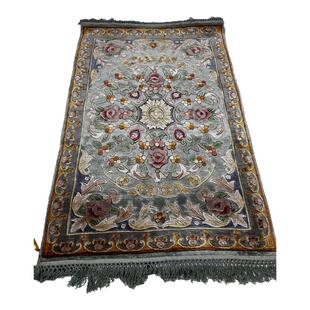 打结纯手工地毯90道羊毛手编立体雕花工艺加厚新西兰家用古典藏毯