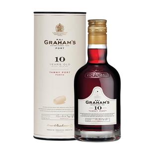 【自营】葡萄牙格兰姆十年波特酒加强型甜酒礼盒装Graham's Port